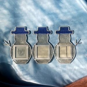 Snowman picture frame